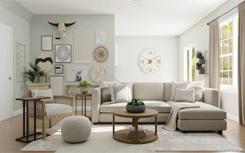 Elegant Living Room Sketch